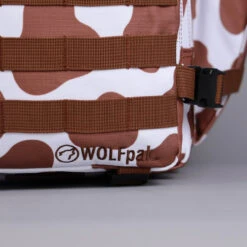 35L Backpack Brown White Cow -Wolfpak 3CD583C5 5A06 4D8C 9F76 EC361EF535B0