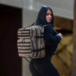 35L Backpack Black Tan Plaid -Wolfpak 5326A761 7BF4 4C7B AC78 757E46913809