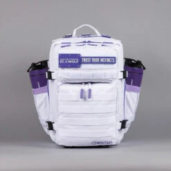 35L Backpack White With Purple Accents -Wolfpak 60729427 B65E 400C B522 11CFA7722D0C