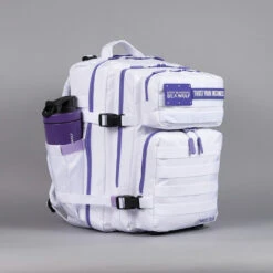 35L Backpack White With Purple Accents -Wolfpak 8C428583 5DDC 4FC5 82C3 87783506ADB3