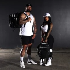 35L Backpack Alpha Black White Accents -Wolfpak IMG 9144