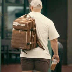 45L Backpack Mocha Brown 7 45L Backpack Mocha Brown -Wolfpak image1