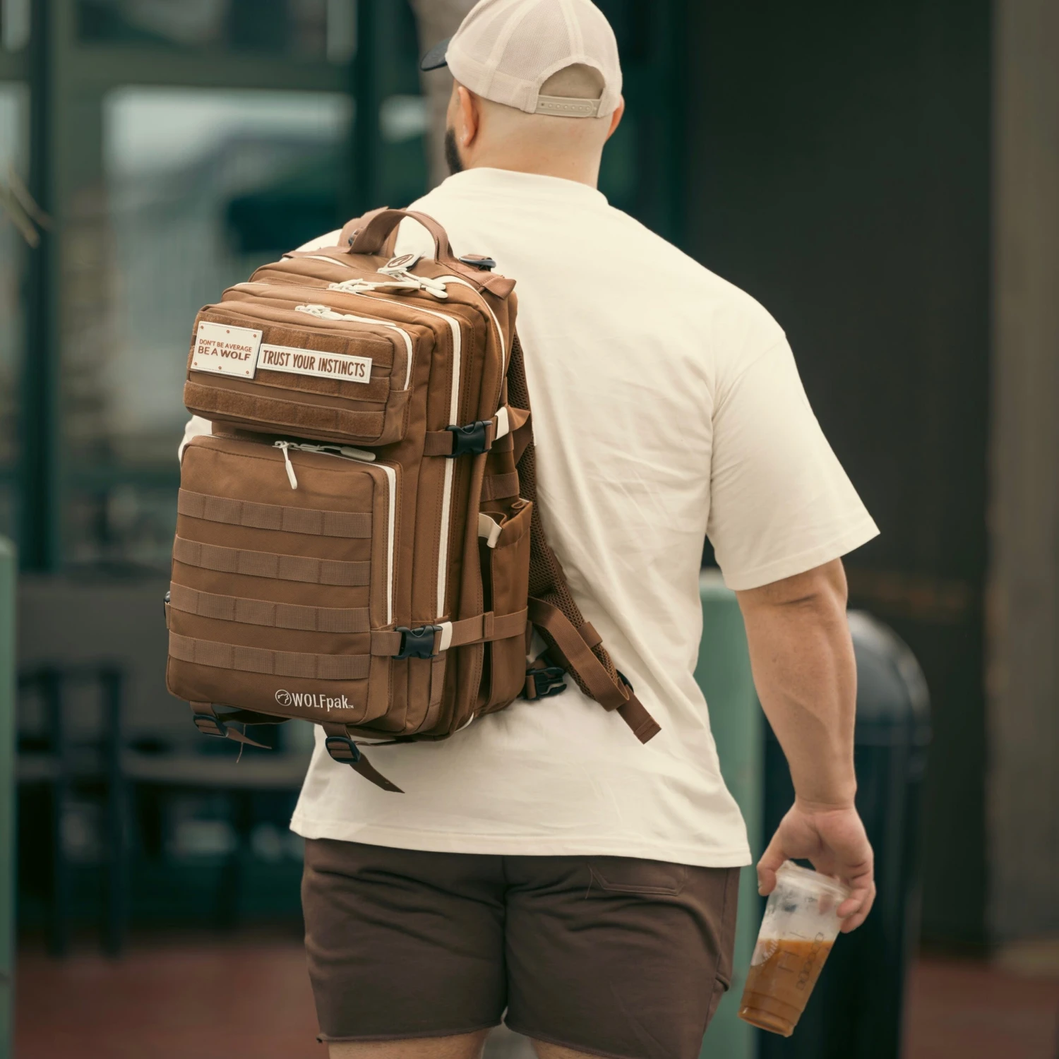 45L Backpack Mocha Brown 45L Backpack Mocha Brown -Wolfpak image1 scaled