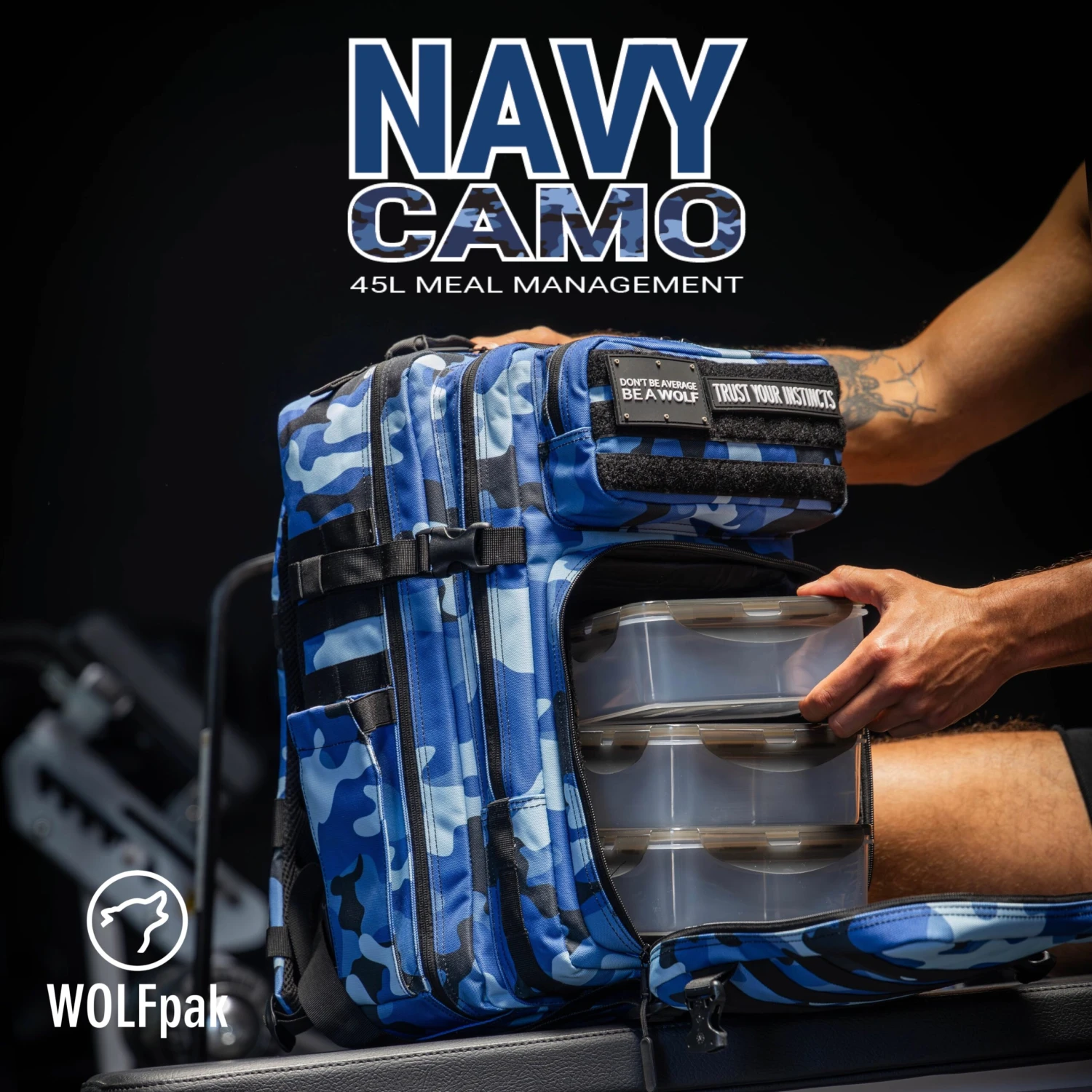 45L Navy Camo Meal Prep Management 45L Navy Camo Meal Prep Management -Wolfpak image 4bce8ce5 13ee 4294 a3ba 2dbb6e5ddeb8 scaled